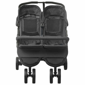 vidaXL Twin Stroller Anthracite Steel