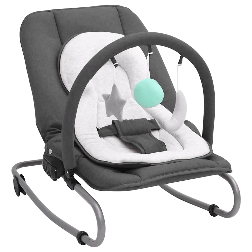 vidaXL Baby Bouncer Anthracite Steel