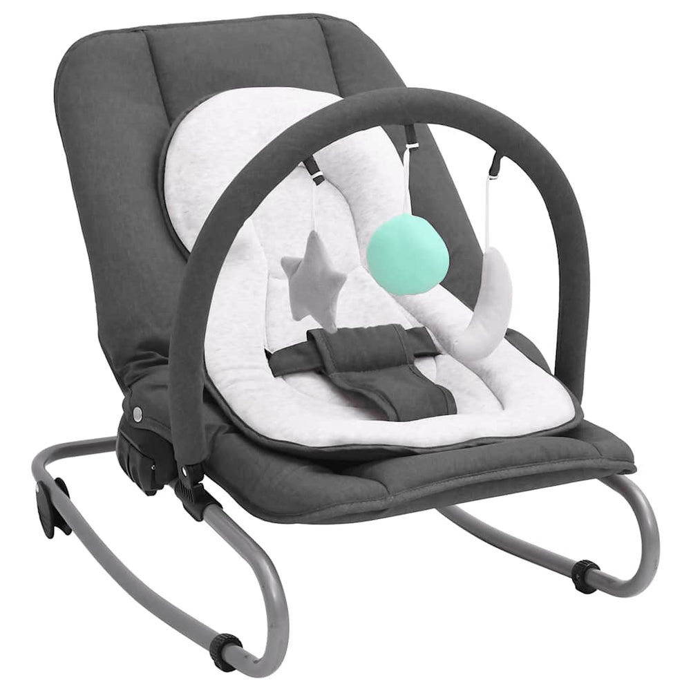 vidaXL Baby Bouncer Anthracite Steel