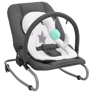 vidaXL Baby Bouncer Anthracite Steel