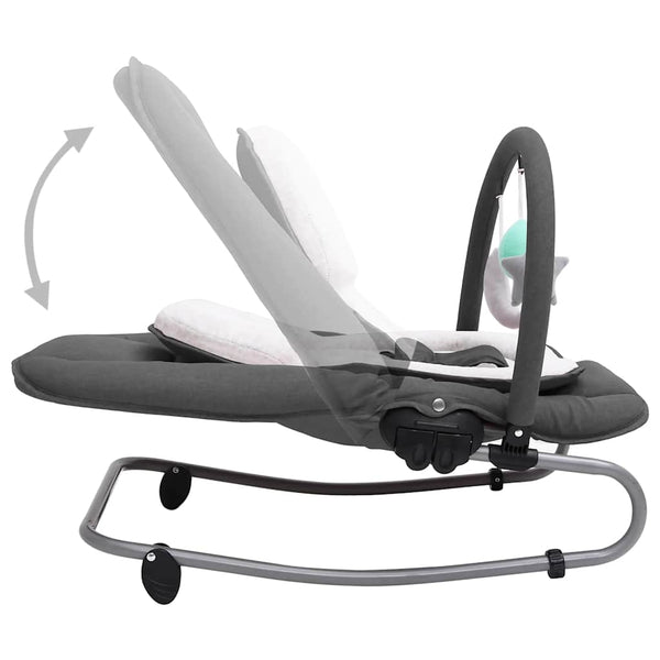 vidaXL Baby Bouncer Anthracite Steel