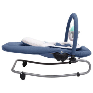 vidaXL Baby Bouncer Navy Blue Steel
