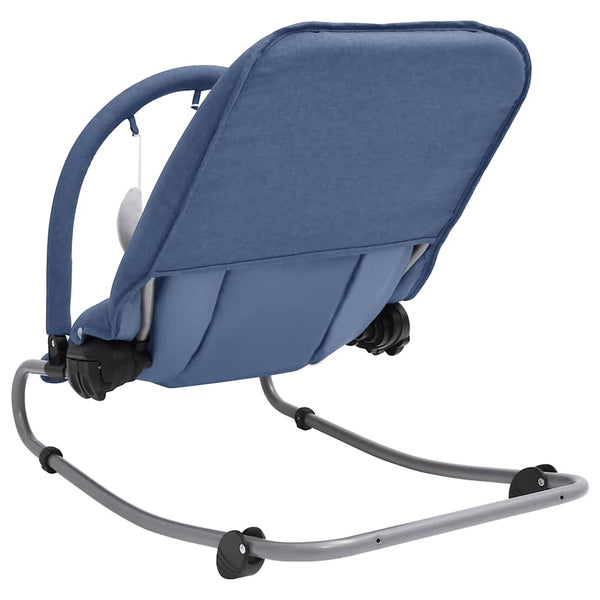 vidaXL Baby Bouncer Navy Blue Steel
