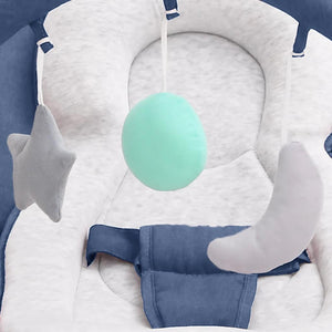 vidaXL Baby Bouncer Navy Blue Steel