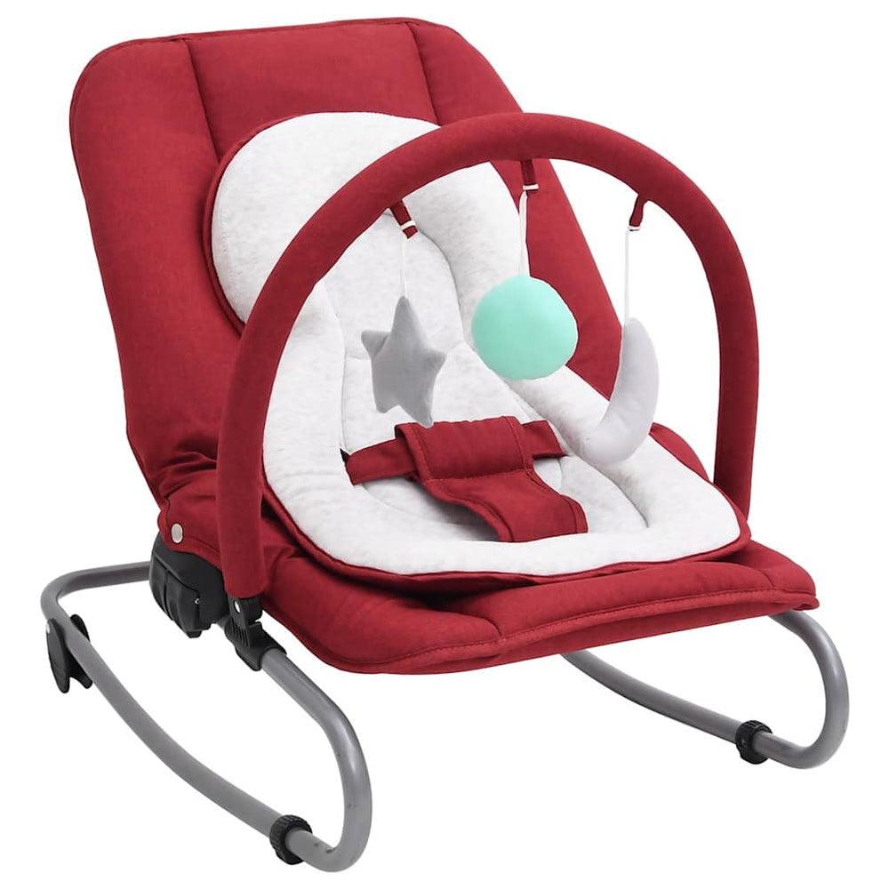 vidaXL Baby Bouncer Red Steel