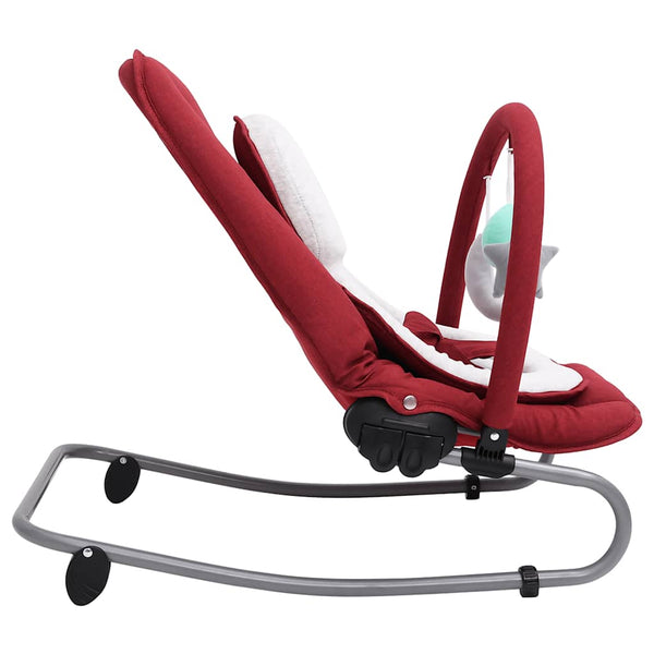 vidaXL Baby Bouncer Red Steel