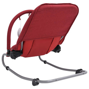 vidaXL Baby Bouncer Red Steel
