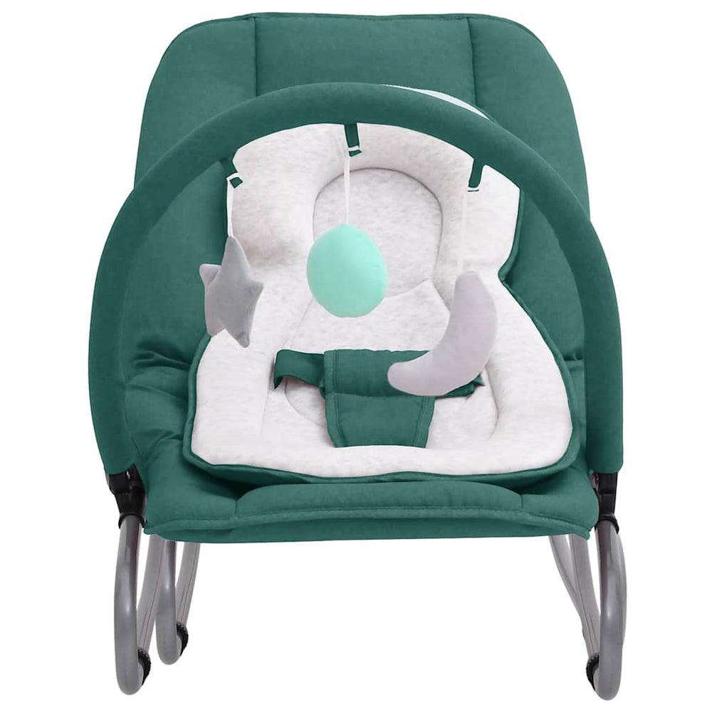 vidaXL Baby Bouncer Green Steel