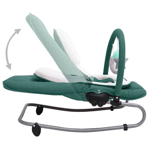 vidaXL Baby Bouncer Green Steel