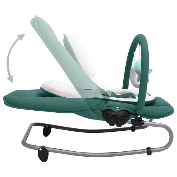 vidaXL Baby Bouncer Green Steel