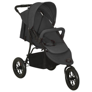 vidaXL Stroller Anthracite Steel