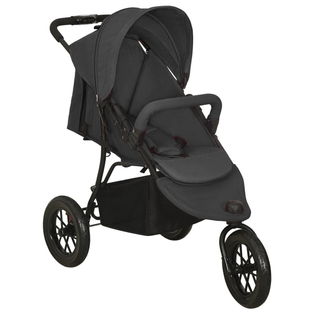 vidaXL Stroller Anthracite Steel