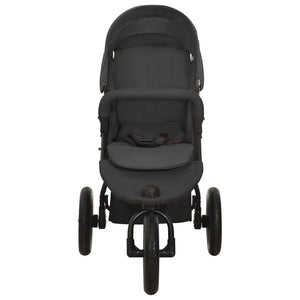 vidaXL Stroller Anthracite Steel