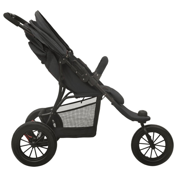 vidaXL Stroller Anthracite Steel