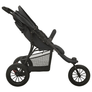 vidaXL Stroller Anthracite Steel