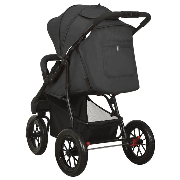 vidaXL Stroller Anthracite Steel