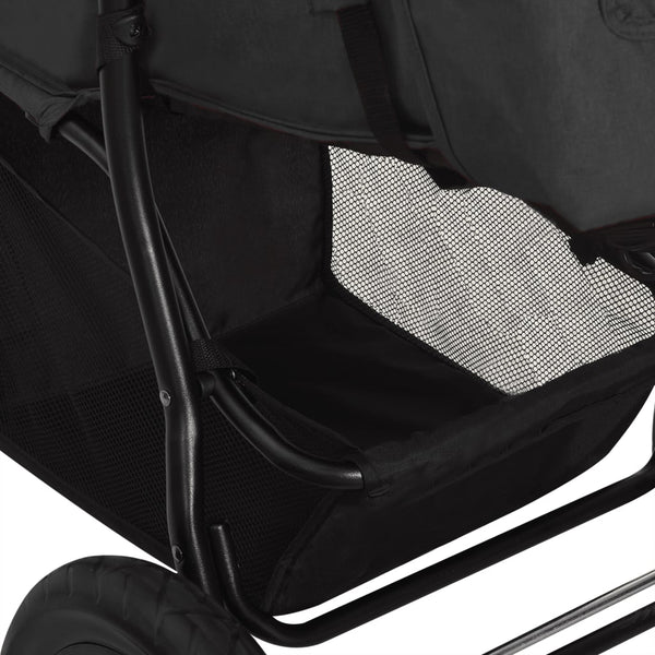vidaXL Stroller Anthracite Steel