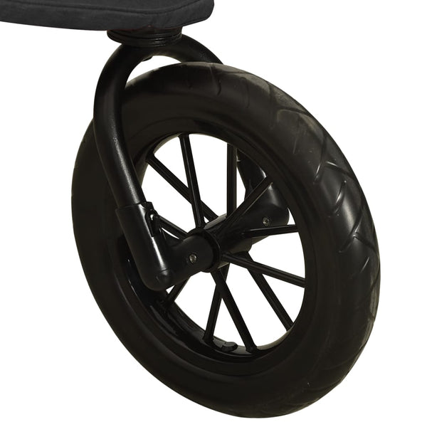 vidaXL Stroller Anthracite Steel