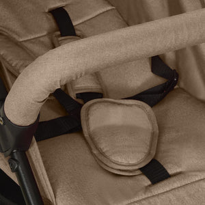 vidaXL Stroller Taupe Steel
