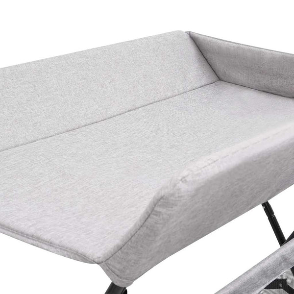 vidaXL Changing Table Light Gray Iron