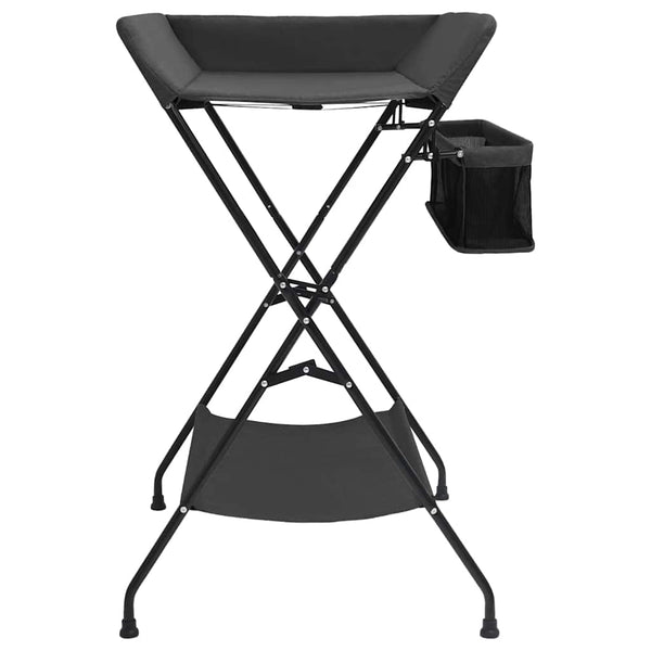 vidaXL Changing Table Anthracite Iron
