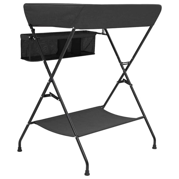 vidaXL Changing Table Anthracite Iron