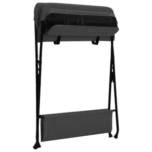 vidaXL Changing Table Anthracite Iron