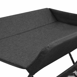 vidaXL Changing Table Anthracite Iron