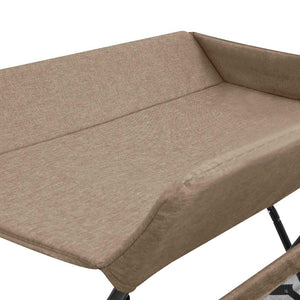 vidaXL Changing Table Taupe Iron