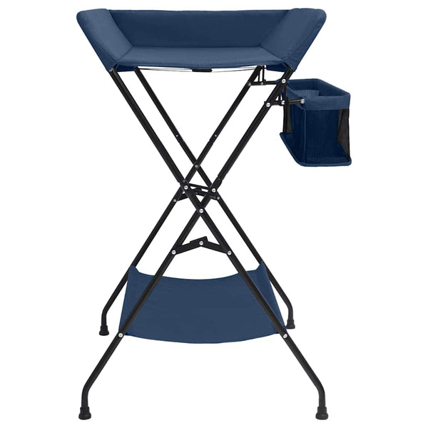 vidaXL Changing Table Navy Blue Iron
