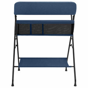 vidaXL Changing Table Navy Blue Iron