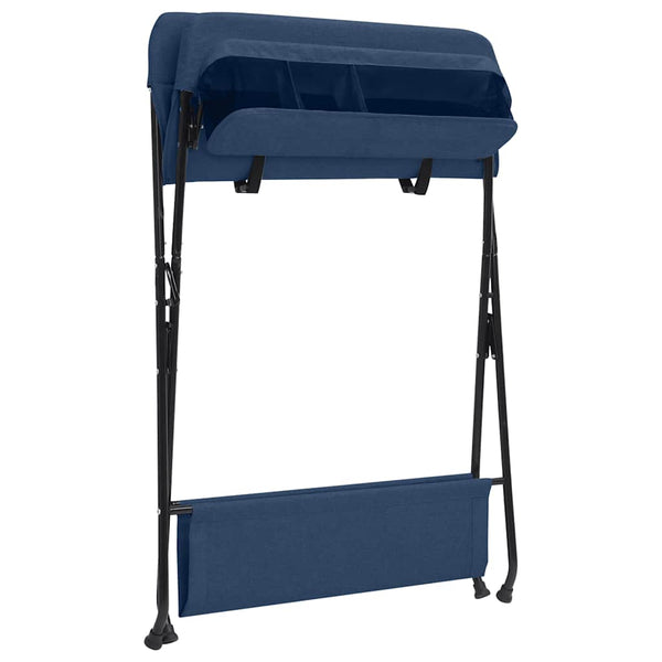 vidaXL Changing Table Navy Blue Iron