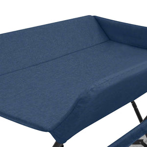 vidaXL Changing Table Navy Blue Iron