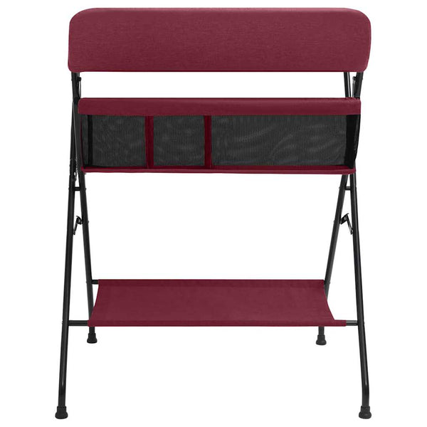 vidaXL Changing Table Red Iron