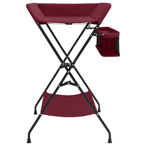 vidaXL Changing Table Red Iron