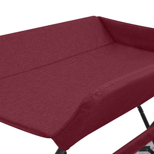 vidaXL Changing Table Red Iron