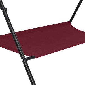 vidaXL Changing Table Red Iron