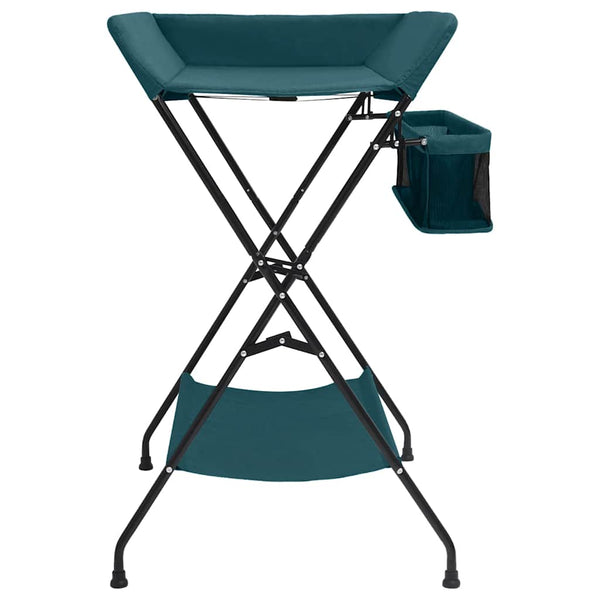 vidaXL Green Iron Changing Table