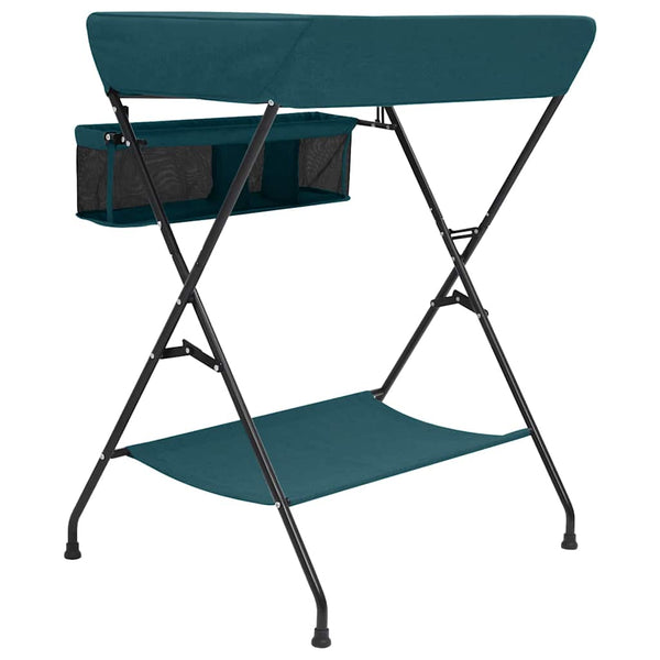 vidaXL Green Iron Changing Table