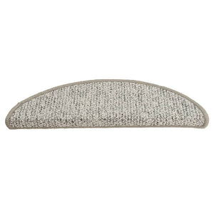 vidaXL Stair Mats 15 pcs. Light Gray 56x17x3 cm