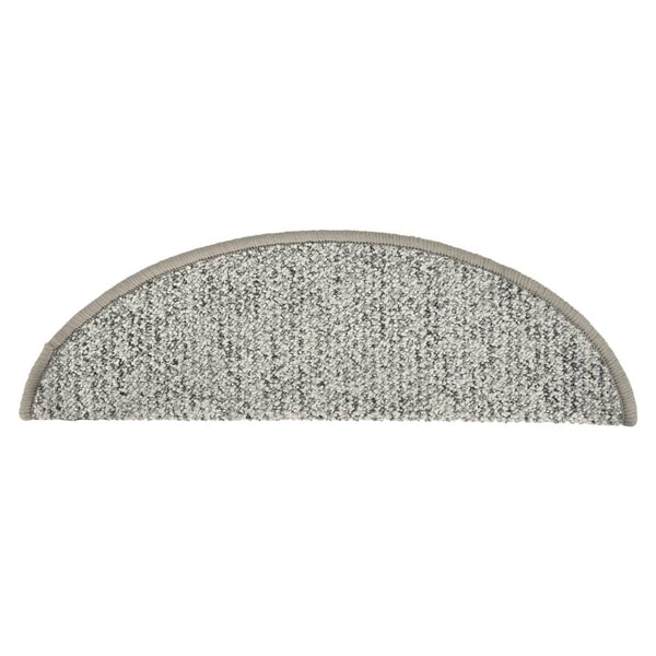 vidaXL Stair Mats 15 pcs. Light Gray 56x17x3 cm