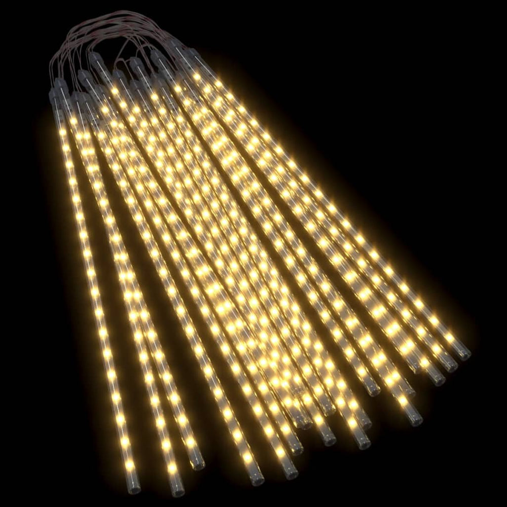 vidaXL LED Meteor Lights 20 pcs 50 cm Warm White 720 LEDs
