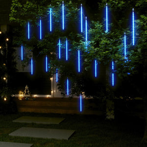 vidaXL LED Meteor Shower Lights 20 pcs. 30 cm Blue 480 LEDs