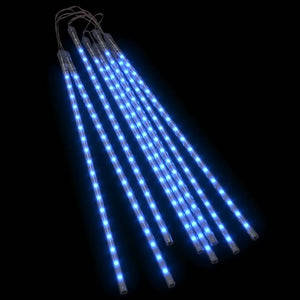 vidaXL 8 Pcs. Meteor Shower Lights 50 cm 288 LEDs Indoor/Outdoor Blue