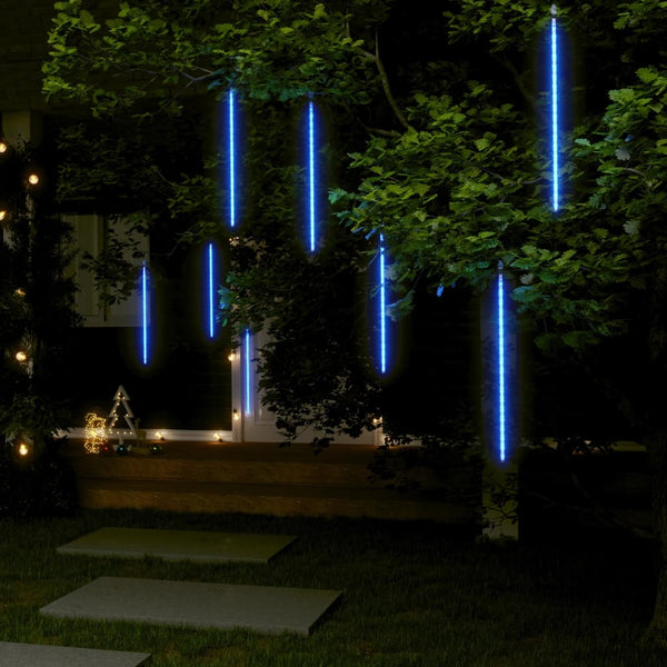 vidaXL 8 Pcs. Meteor Shower Lights 50 cm 288 LEDs Indoor/Outdoor Blue