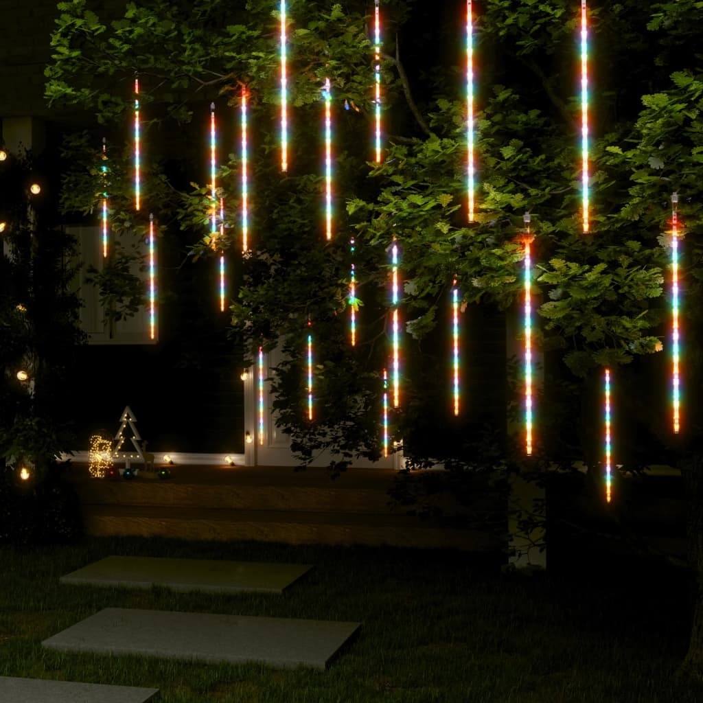 vidaXL LED Meteor Lights 20 pcs 50 cm Multicolored 720 LEDs