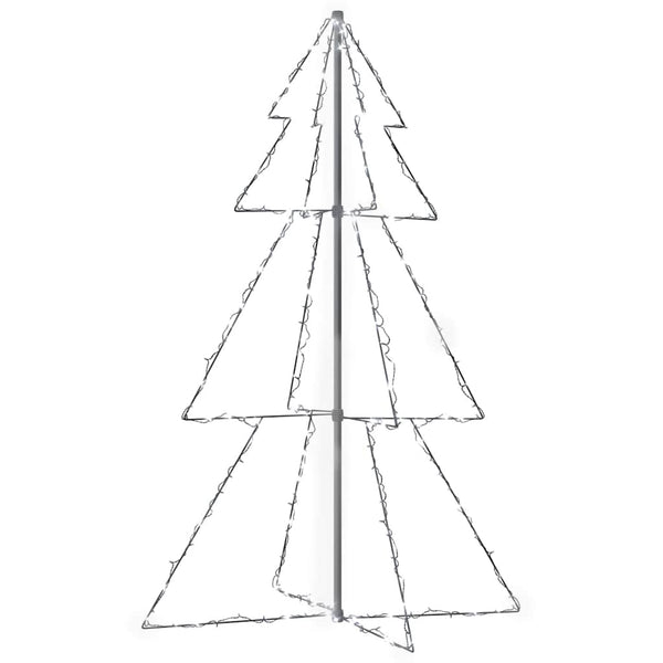 vidaXL Cone-shaped Christmas Tree 200 LEDs Indoor Outdoor 98x150 cm