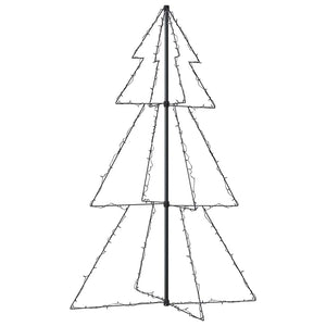 vidaXL Cone-shaped Christmas Tree 200 LEDs Indoor Outdoor 98x150 cm