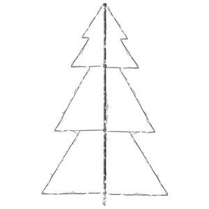 vidaXL Cone-shaped Christmas Tree 200 LEDs Indoor Outdoor 98x150 cm