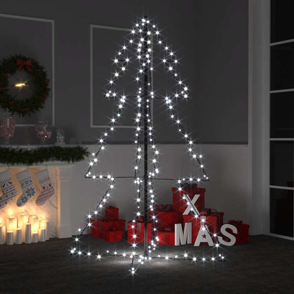 vidaXL Cone-shaped Christmas Tree 200 LEDs Indoor Outdoor 98x150 cm